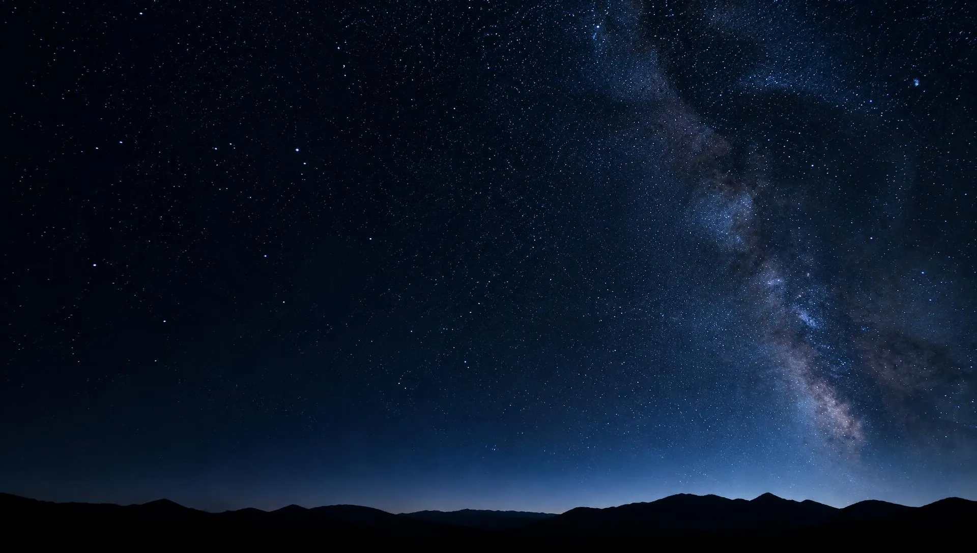 Starry night sky
